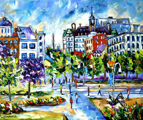 Old Montreal van Mirek Kuzniar, Schilderij te koop op Singulart
