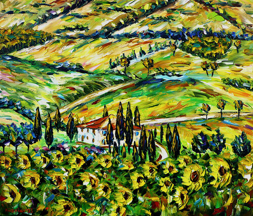 Sommer in der Toskana by Mirek Kuzniar, Painting for Sale on Singulart