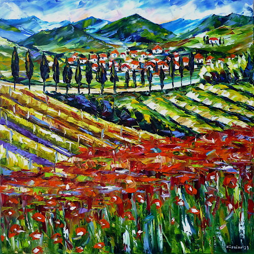 Toskana Landschaft van Mirek Kuzniar, Schilderij te koop op Singulart