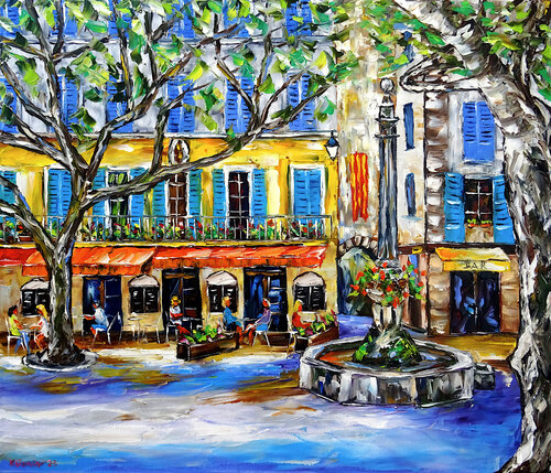 Sommer in Bargemon de Mirek Kuzniar, Pintura a la venta en Singulart