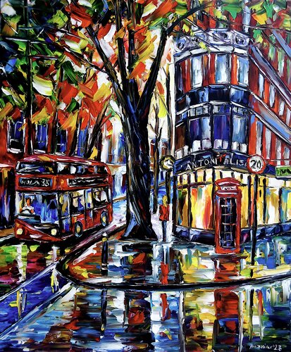 London im Herbst par Mirek Kuzniar, Peinture en vente sur Singulart