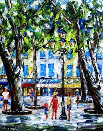 Sommer in St. Tropez di Mirek Kuzniar, Pittura in vendita su Singulart