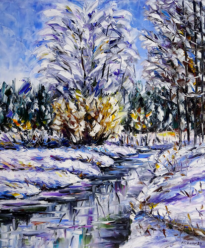 Winterbach di Mirek Kuzniar, Pittura in vendita su Singulart
