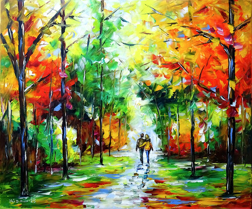 Vom Herbst umarmt von Mirek Kuzniar, Malerei kaufen auf Singulart