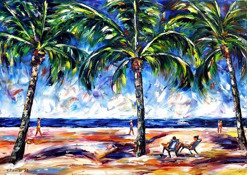 Orlando Beach par Mirek Kuzniar, Peinture en vente sur Singulart