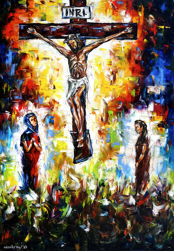 Es ist vollbracht by Mirek Kuzniar, 油畫 for Sale on Singulart