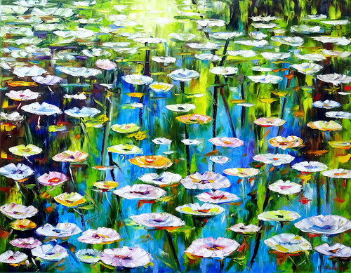 Sommerteich by Mirek Kuzniar, Painting for Sale on Singulart