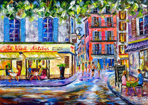 Altes Antibes by Mirek Kuzniar, Painting for Sale on Singulart