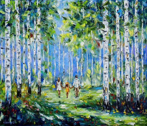Im Sommerwald de Mirek Kuzniar, Pintura a la venta en Singulart