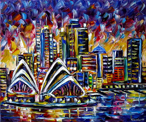Sydney di Mirek Kuzniar, Pittura in vendita su Singulart