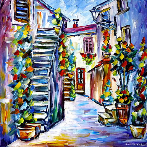 Gasse In Pitigliano, Toskana von Mirek Kuzniar, Malerei kaufen auf Singulart