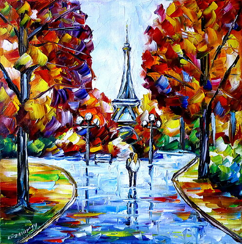 Herbst in Paris von Mirek Kuzniar, Malerei kaufen auf Singulart