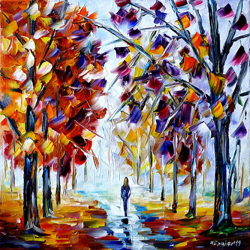 Violetter Herbst von Mirek Kuzniar, Malerei kaufen auf Singulart