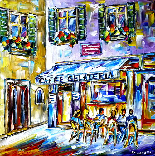 Italienisches Flair di Mirek Kuzniar, Pittura in vendita su Singulart