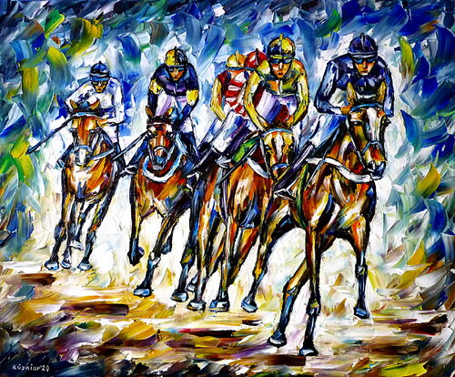 Derby di Mirek Kuzniar, Pittura in vendita su Singulart