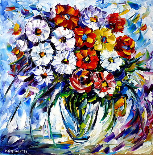 Blühende Reinheit van Mirek Kuzniar, Schilderij te koop op Singulart