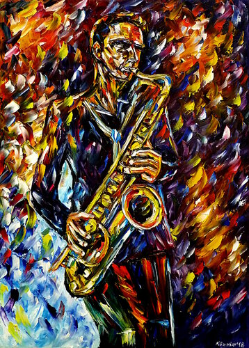 Jazz (Snake Davis) by Mirek Kuzniar, Painting for Sale on Singulart