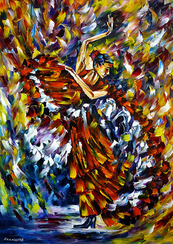 Flamenco Tänzerin IV von Mirek Kuzniar, Malerei kaufen auf Singulart