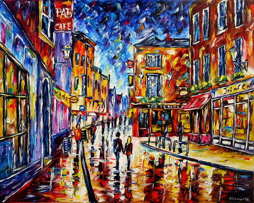 Dublin am Abend by Mirek Kuzniar, Painting for Sale on Singulart