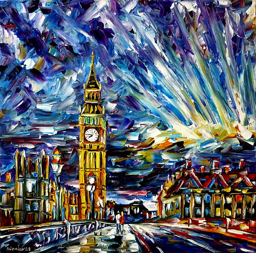 Big Ben van Mirek Kuzniar, Schilderij te koop op Singulart