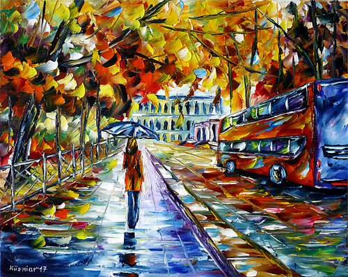 Herbst in St. Petersburg de Mirek Kuzniar, Pintura a la venta en Singulart