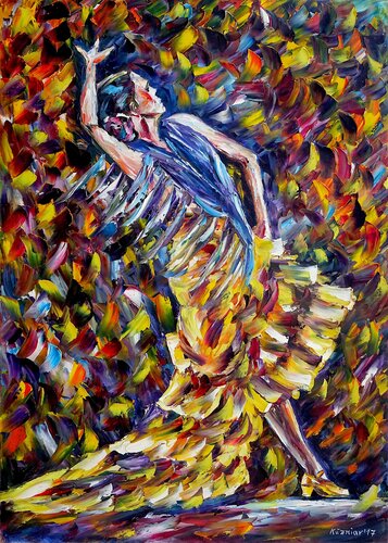 Flamenco II von Mirek Kuzniar, Malerei kaufen auf Singulart