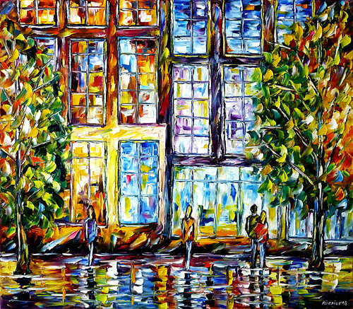 Schaufenster in der Großstadt de Mirek Kuzniar, Pintura a la venta en Singulart