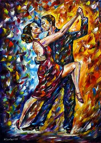 Tango II di Mirek Kuzniar, Pittura in vendita su Singulart