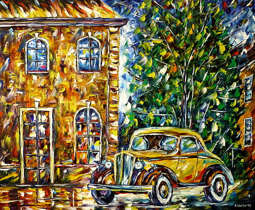Packard 120 Sport Coupe by Mirek Kuzniar, 油畫 for Sale on Singulart