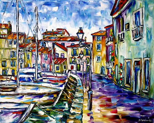 Hafen von Martigues by Mirek Kuzniar, Painting for Sale on Singulart
