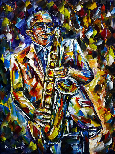 Saxophonist von Mirek Kuzniar, Malerei kaufen auf Singulart
