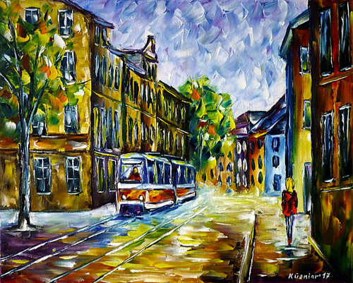 Straßen von Gera von Mirek Kuzniar, Malerei kaufen auf Singulart