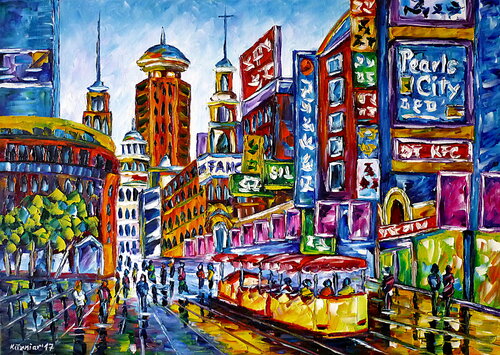 Shanghai von Mirek Kuzniar, Malerei kaufen auf Singulart