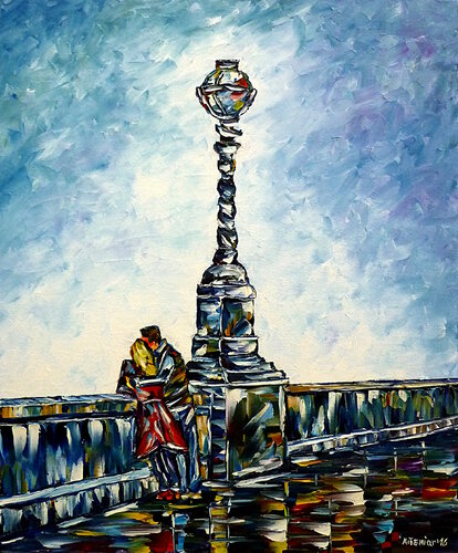 London im Nebel van Mirek Kuzniar, Schilderij te koop op Singulart