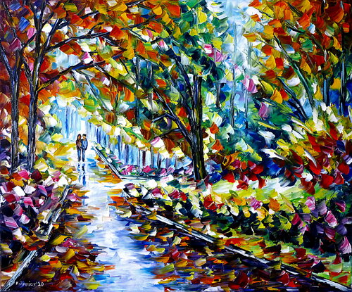 Parkweg di Mirek Kuzniar, Pittura in vendita su Singulart
