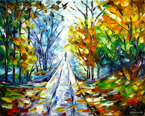 Im Herbstnebel by Mirek Kuzniar, Painting for Sale on Singulart