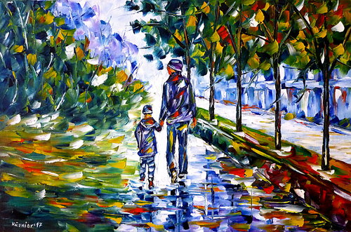 Junger Vater mit Sohn Mirek Kuzniar