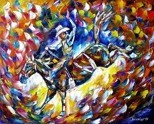 Rodeo II di Mirek Kuzniar, Pittura in vendita su Singulart