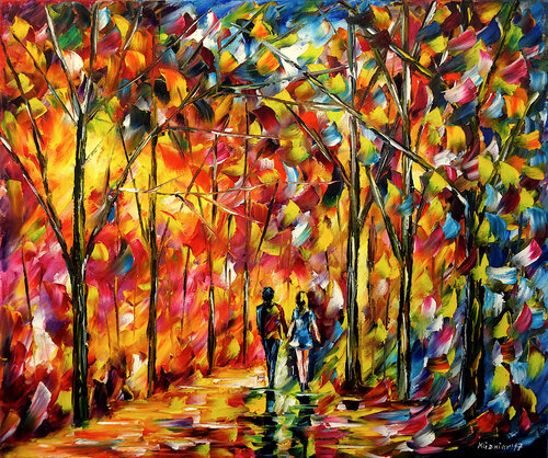 Im Park der Liebe par Mirek Kuzniar, Peinture en vente sur Singulart