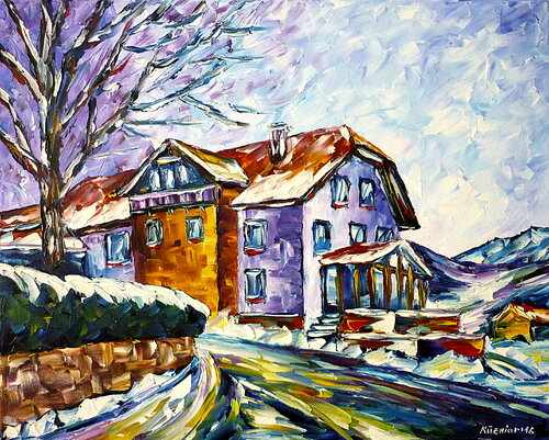 Winter in den Bergen von Mirek Kuzniar, Malerei kaufen auf Singulart