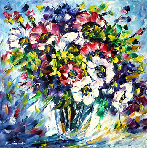 Frühlingsstrauß di Mirek Kuzniar, Pittura in vendita su Singulart