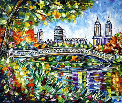Central Park, New York van Mirek Kuzniar, Schilderij te koop op Singulart