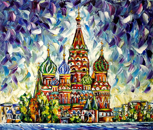Basilius-Kathedrale par Mirek Kuzniar, Peinture en vente sur Singulart