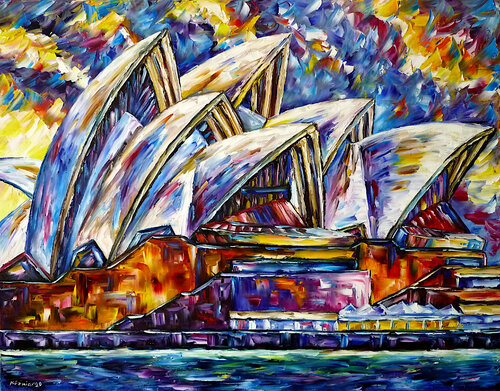 Sydney, Opernhaus van Mirek Kuzniar, Schilderij te koop op Singulart