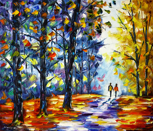 An einem warmen Herbsttag van Mirek Kuzniar, Schilderij te koop op Singulart