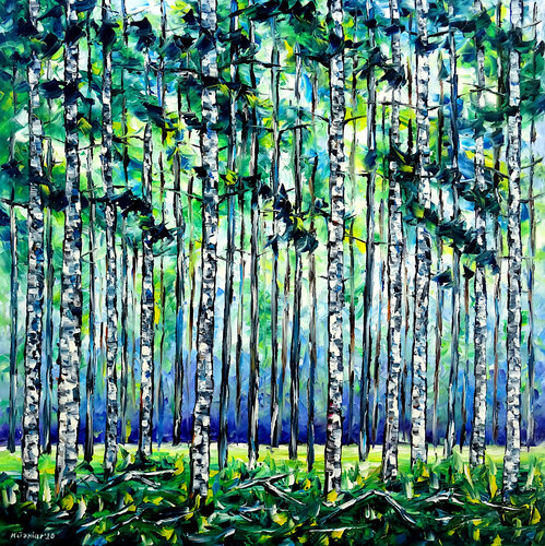 Espenwald par Mirek Kuzniar, Peinture en vente sur Singulart