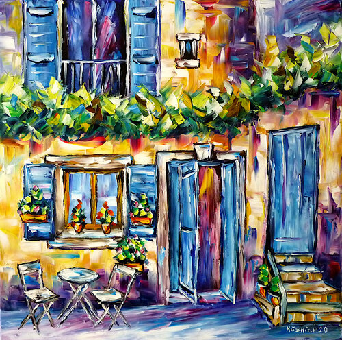 Landidylle der Provence van Mirek Kuzniar, Schilderij te koop op Singulart