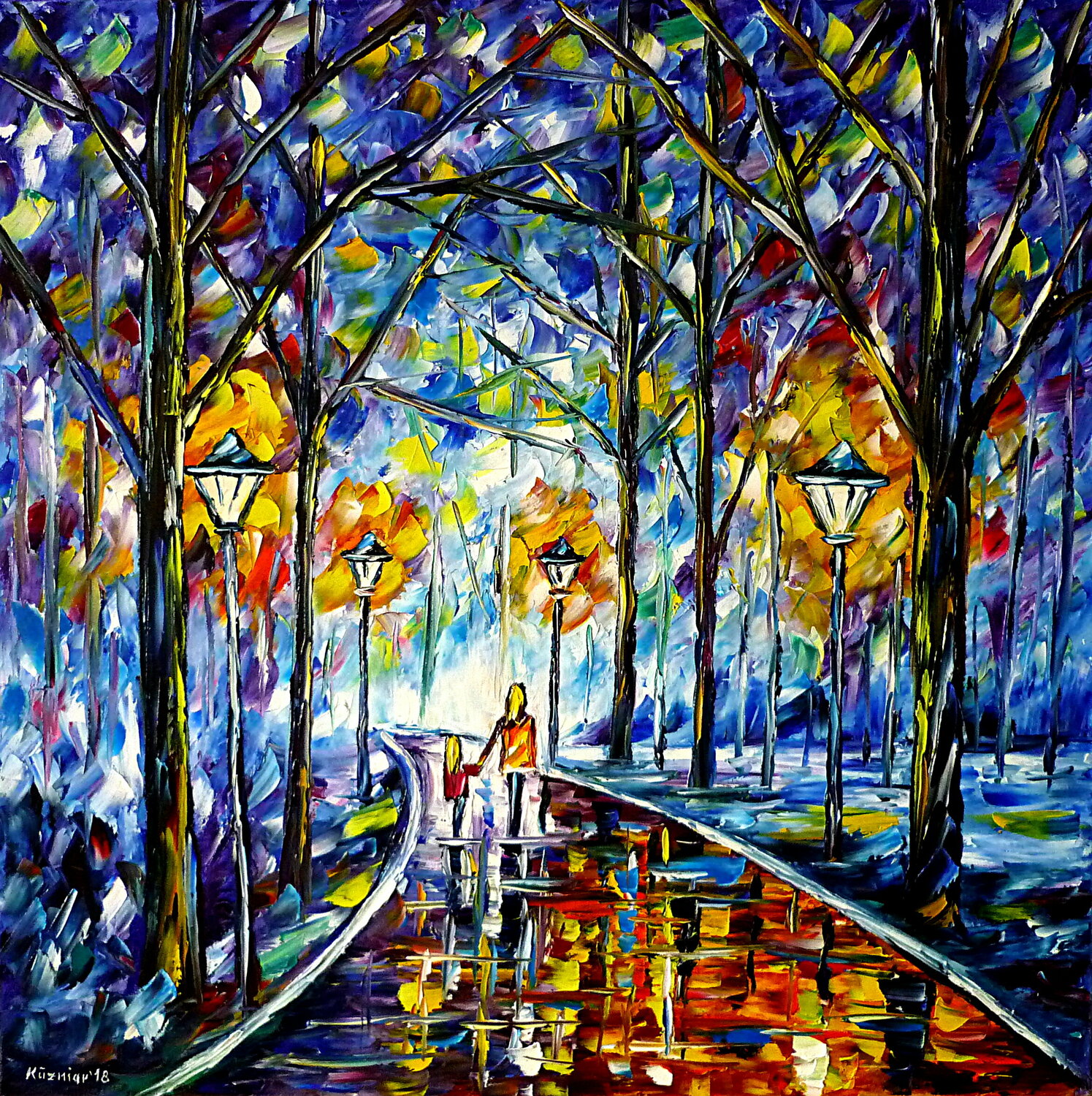 Im Park am Abend II Mirek Kuzniar