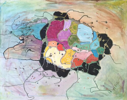 Colorful van Pauline Ender, Schilderij te koop op Singulart