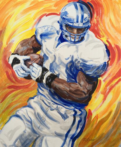 Football Player by Pauline Ender, Work on Paper for Sale on Singulart